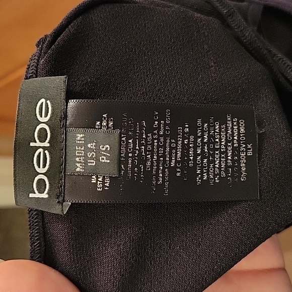 Bebe Black top, S - Picture 3 of 4